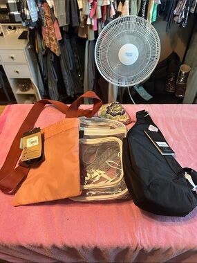 Women’s Belt Bag - Coral Orange Adjustable Crossbody